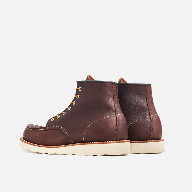 Red Wing 6-Inch in Briar Oil-Slick Læder Heritage Støvler Herre Mørkerød | 5619-ENMFU