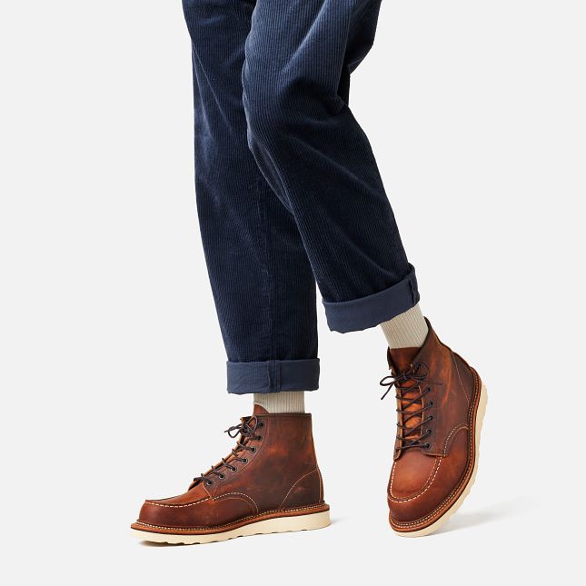 Red Wing 6-Inch in Copper Rough & Tough Læder Heritage Støvler Herre Kobber | 3278-NMAVP