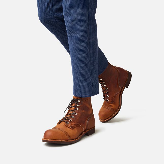 Red Wing 6-Inch in Copper Rough & Tough Læder Heritage Sko Herre Kobber | 7453-WCNFQ