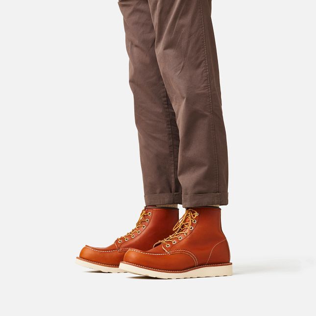 Red Wing 6-Inch in Oro Legacy Læder Heritage Støvler Herre Brune | 0657-BJIUH