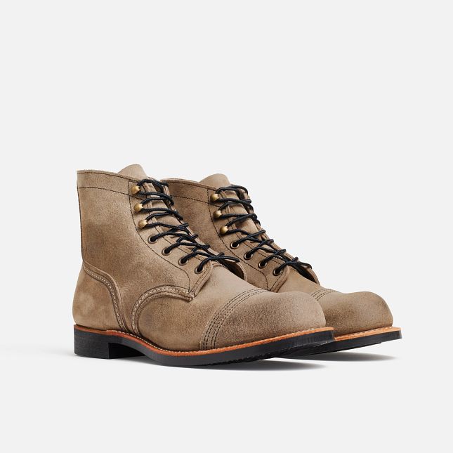 Red Wing 6-inch in Slate Muleskinner Læder Heritage Sko Herre Brune | 9317-ZIXWQ