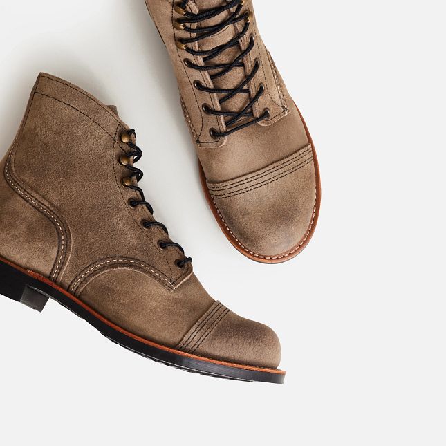 Red Wing 6-inch in Slate Muleskinner Læder Heritage Sko Herre Brune | 9317-ZIXWQ