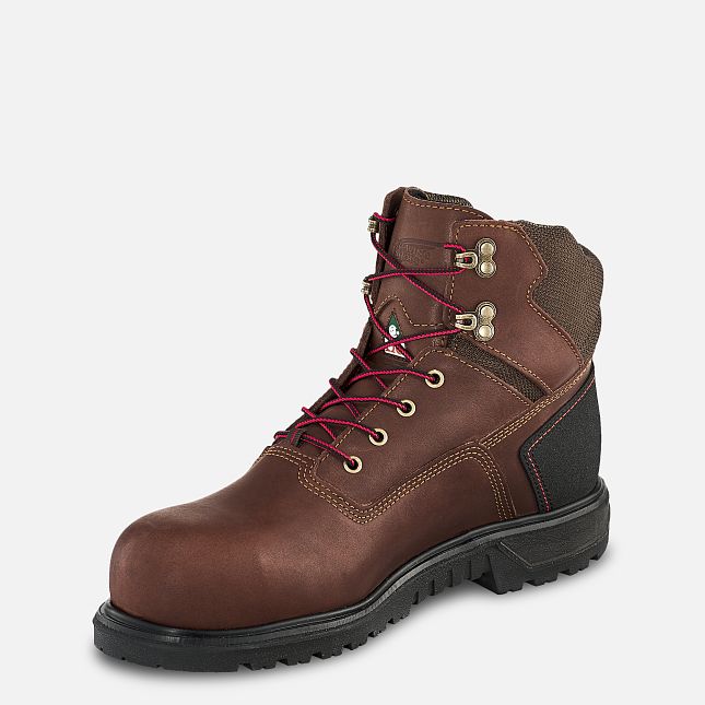 Red Wing Brnr Xp 6-inch CSA Vandtætte Sko Herre Brune | 5432-AWVGE