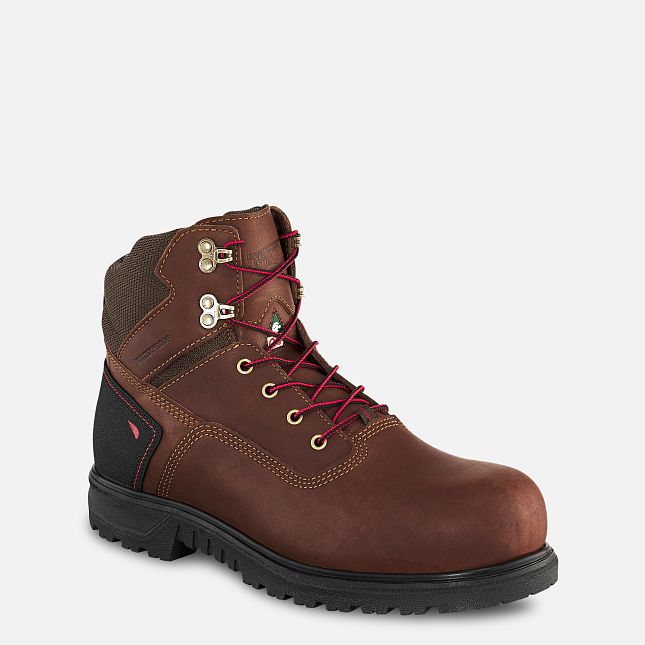 Red Wing Brnr Xp 6-inch CSA Vandtætte Sko Herre Brune | 5432-AWVGE