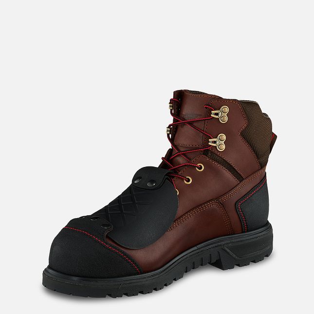 Red Wing Brnr Xp 6-inch Metguard Vandtætte Sko Herre Brune | 9284-KQLVD