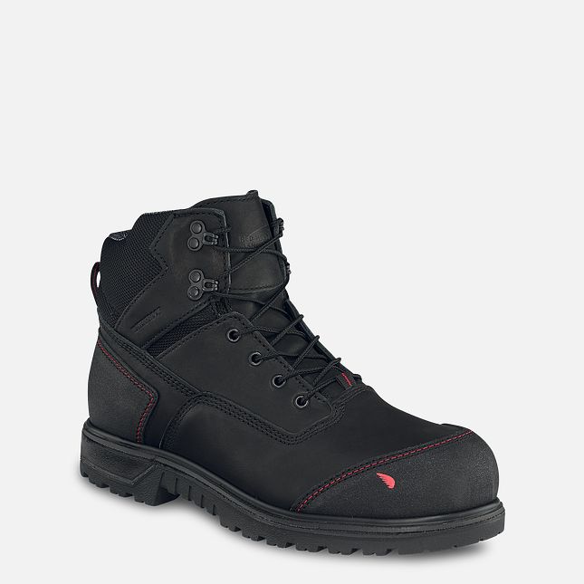 Red Wing Brnr Xp 6-inch Vandtætte Arbejdsstøvler Herre Sort | 6194-KDYNM