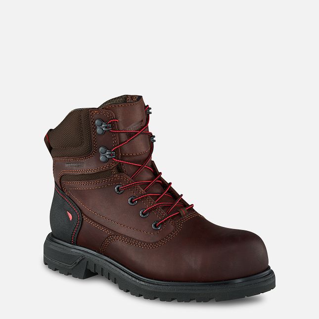 Red Wing Brnr Xp 6-inch Vandtætte Sikkerhedssko Dame Brune | 4391-IFAHY