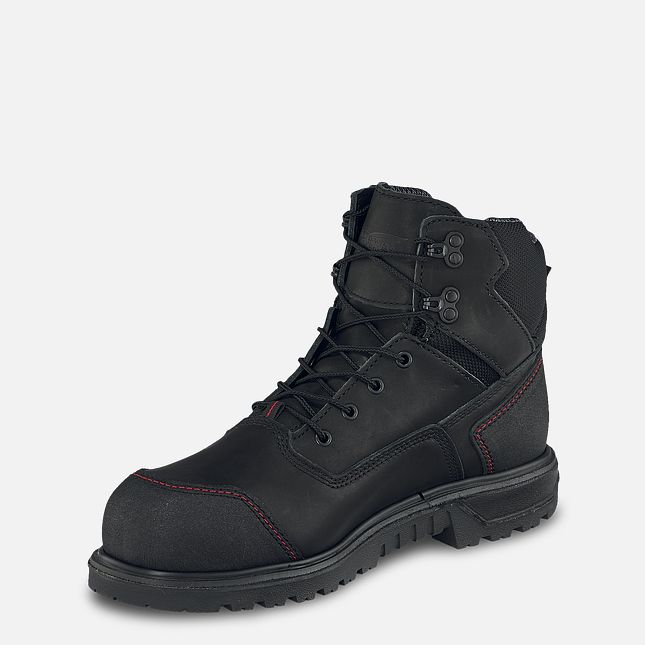 Red Wing Brnr Xp 6-inch Vandtætte Sikkerhedssko Herre Sort | 5273-OEBTP