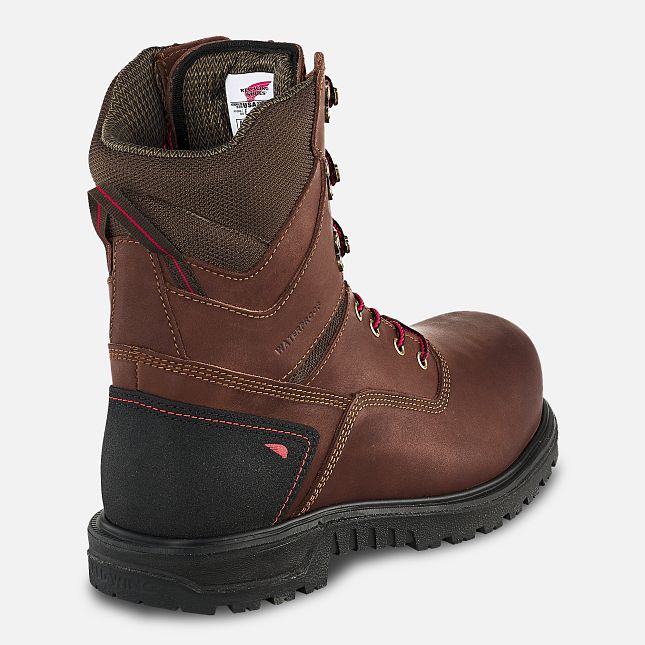 Red Wing Brnr Xp 8-inch CSA Vandtætte Sko Herre Brune | 9271-GOSHD