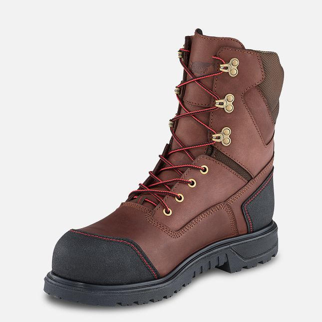 Red Wing Brnr Xp 8-inch Insulated, Vandtætte Sikkerhedssko Herre Brune | 1073-FGXTV