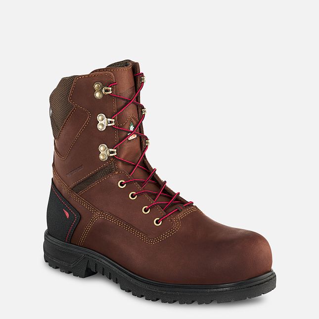 Red Wing Brnr Xp 8-inch Vandtætte CSA Arbejdsstøvler Herre Brune | 7913-JQZGI