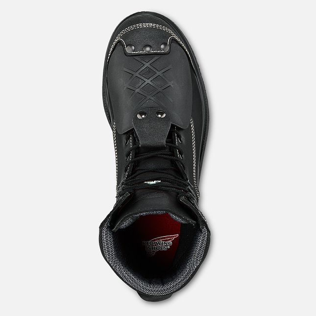 Red Wing Brnr Xp 8-inch Vandtætte, Metguard CSA Sikkerhedssko Herre Sort | 6842-MOWLV