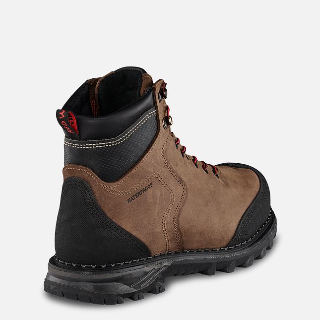 Red Wing Burnside 6-inch CSA Vandtætte Sko Herre Brune | 9805-RMYNA