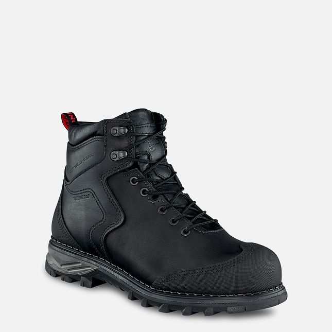 Red Wing Burnside 6-inch Vandtætte Sikkerhedssko Herre Sort | 8257-GLQCP