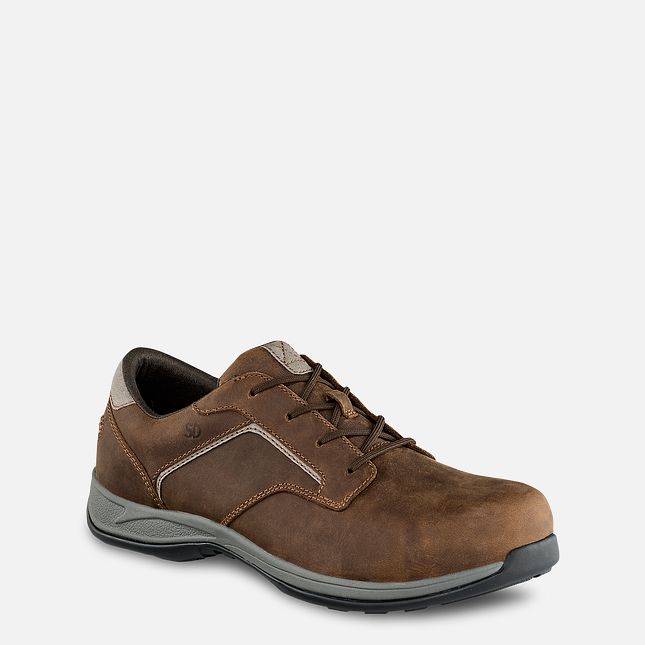 Red Wing Comfortpro Oxford Sikkerhedssko Herre Brune | 6351-YZBAO