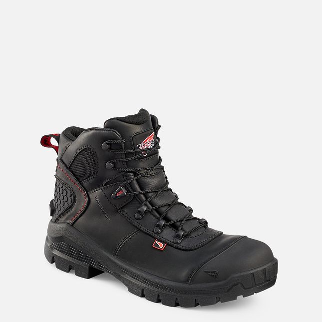 Red Wing Crv™ 6-inch Vandtætte Sikkerhedssko Herre Sort | 4085-KULAV