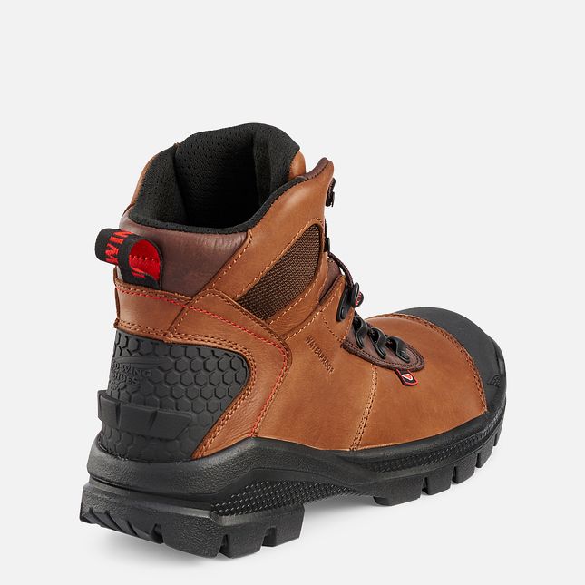 Red Wing Crv™ 6-inch Vandtætte Sikkerhedssko Herre Brune | 7069-DCLIX