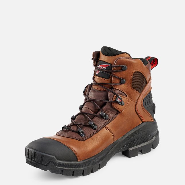 Red Wing Crv™ 6-inch Vandtætte Sikkerhedssko Herre Brune | 7069-DCLIX