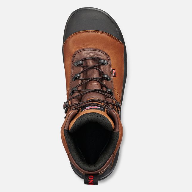 Red Wing Crv™ 6-inch Vandtætte Sikkerhedssko Herre Brune | 7069-DCLIX