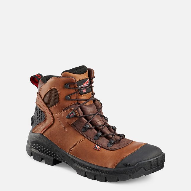 Red Wing Crv™ 6-inch Vandtætte Sikkerhedssko Herre Brune | 7069-DCLIX