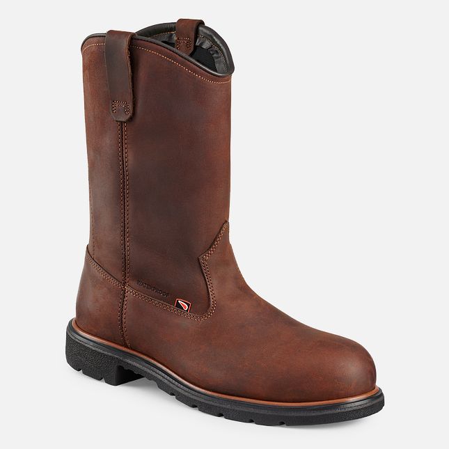 Red Wing Dynaforce® 11-inch Vandtætte Pull-On Arbejdsstøvler Herre Brune | 4385-JUCDA