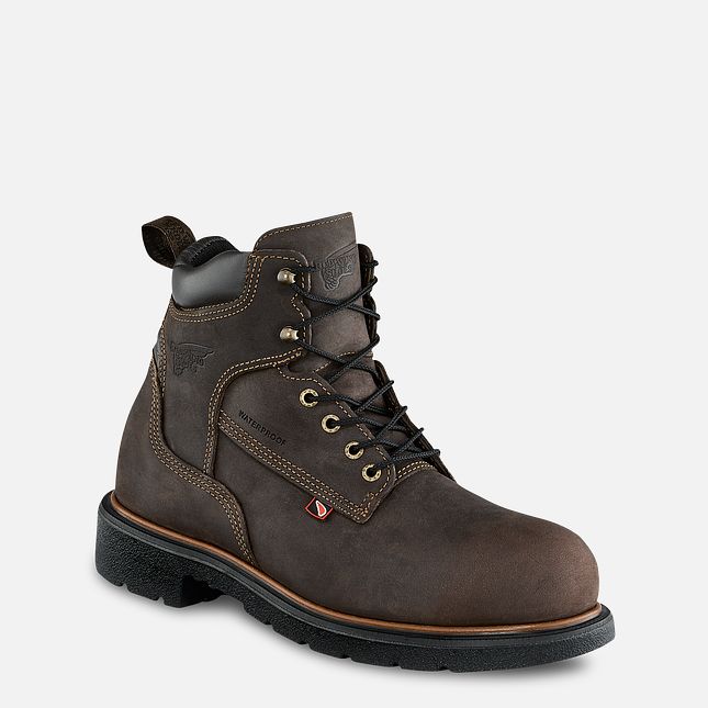 Red Wing Dynaforce® 6-inch Insulated, Vandtætte Arbejdsstøvler Herre Brune | 0514-IPQFL