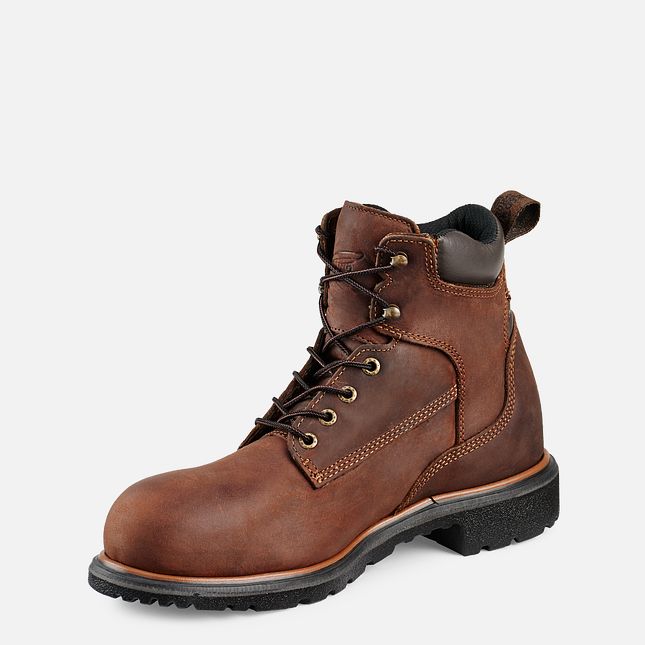 Red Wing Dynaforce® 6-inch Vandtætte Arbejdsstøvler Herre Brune | 3847-OHQWT