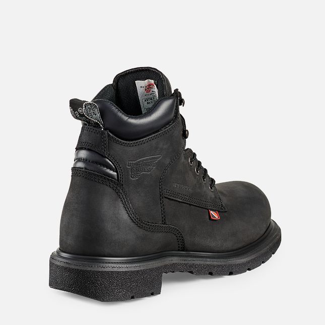 Red Wing Dynaforce® 6-inch Vandtætte Arbejdsstøvler Herre Sort | 8346-QTZFB