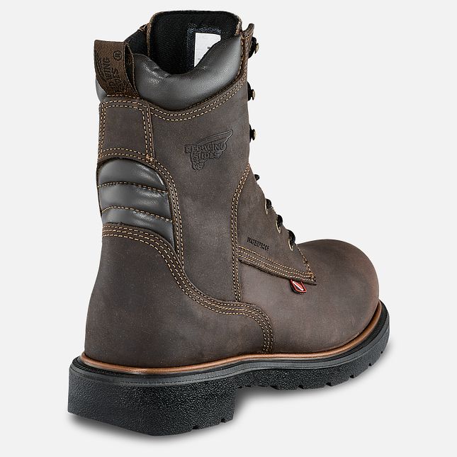 Red Wing Dynaforce® 8-inch Insulated, Vandtætte Sikkerhedssko Herre Brune | 6412-RUIMS