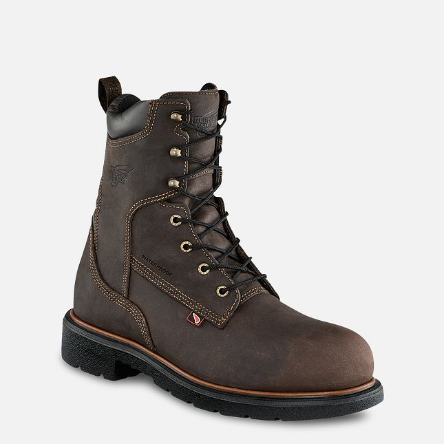 Red Wing Dynaforce® 8-inch Insulated, Vandtætte Sikkerhedssko Herre Brune | 6412-RUIMS