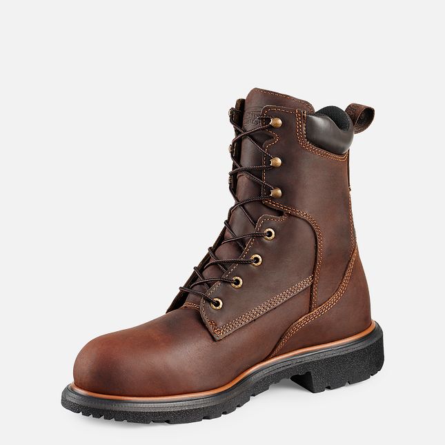 Red Wing Dynaforce® 8-inch Vandtætte Arbejdsstøvler Herre Brune | 1536-VWNAE