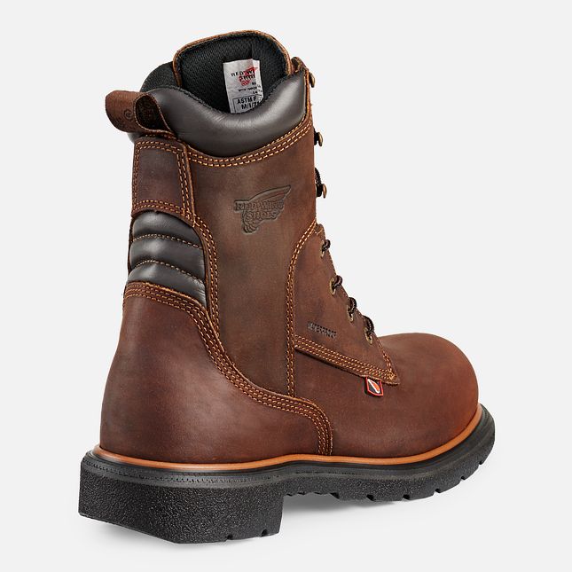 Red Wing Dynaforce® 8-inch Vandtætte Sikkerhedssko Herre Brune | 5327-QFPEK