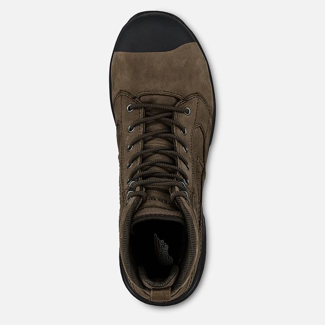 Red Wing Exos Lite 6-inch Vandtætte Arbejdsstøvler Herre Brune | 0674-OASYG