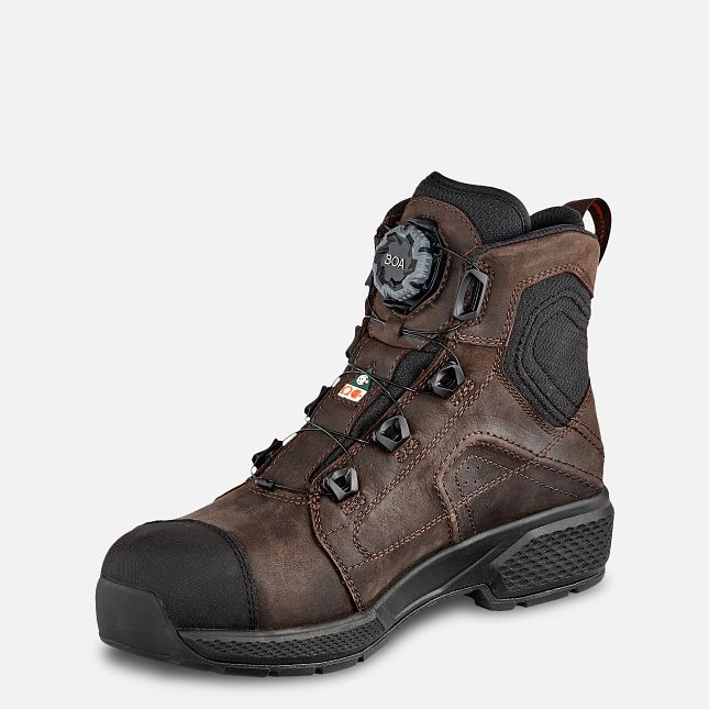 Red Wing Exos Lite 6-inch Vandtætte Arbejdsstøvler Herre Brune | 4902-LVFMJ