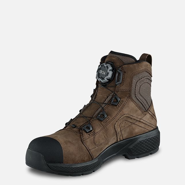 Red Wing Exos Lite 6-inch Vandtætte Sikkerhedssko Herre Brune | 4273-DFMIE