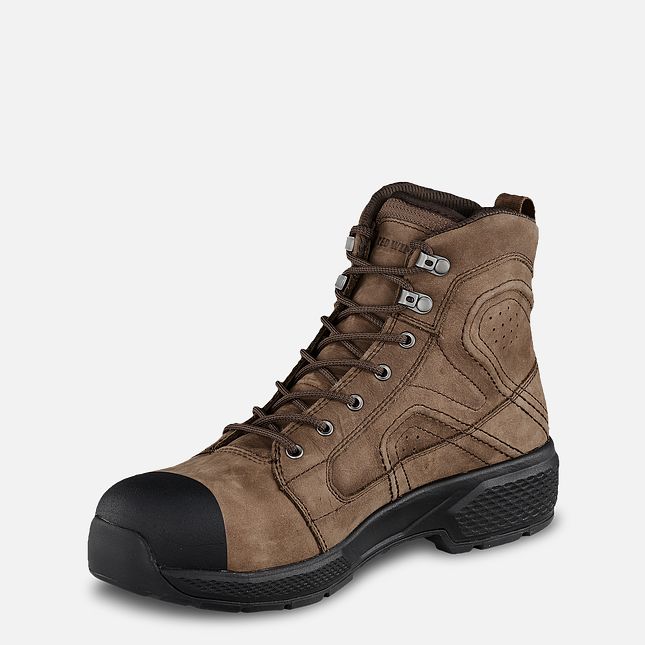 Red Wing Exos Lite 6-inch Vandtætte Sikkerhedssko Herre Brune | 6587-RIHVZ