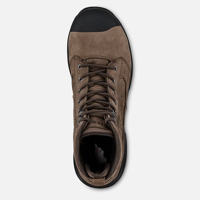 Red Wing Exos Lite 6-inch Vandtætte Sikkerhedssko Herre Brune | 6587-RIHVZ