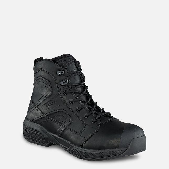 Red Wing Exos Lite 6-inch Vandtætte Sikkerhedssko Herre Sort | 7546-PYDFA