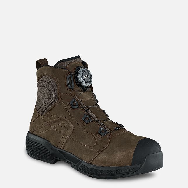 Red Wing Exos Lite 6-inch Vandtætte Sko Herre Brune | 4769-HPKMR