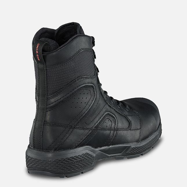 Red Wing Exos Lite 8-inch Vandtætte CSA Sikkerhedssko Herre Sort | 0319-YECNP