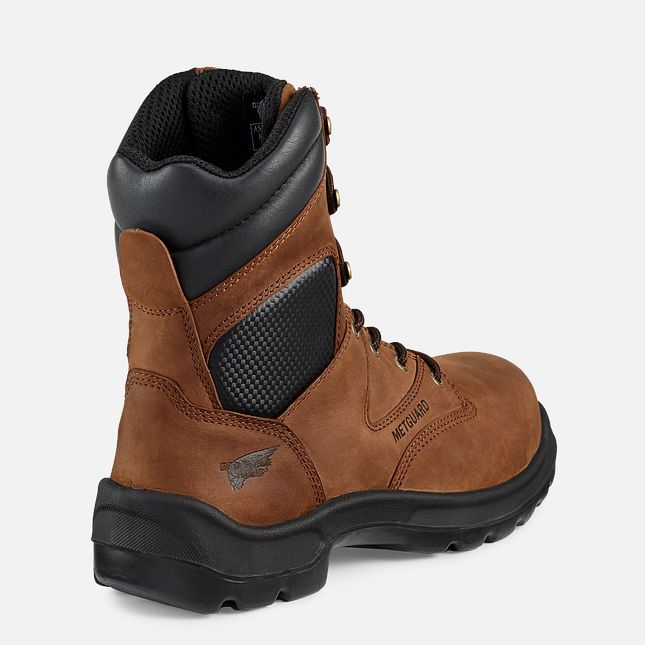 Red Wing Flexbond 8-inch Metguard Arbejdsstøvler Herre Brune | 8250-QAKUH