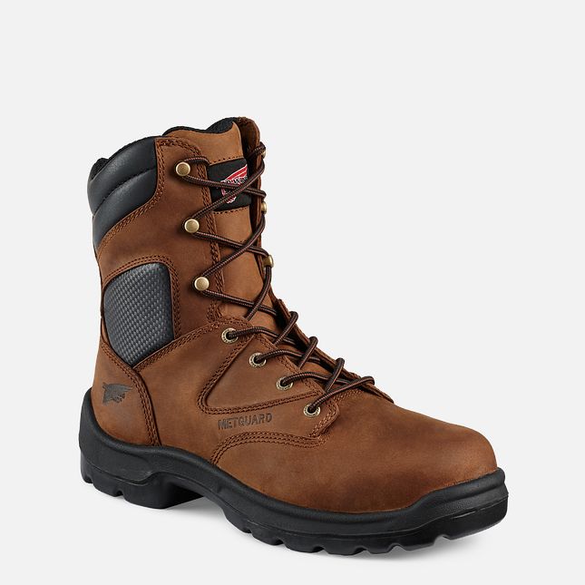 Red Wing Flexbond 8-inch Metguard Arbejdsstøvler Herre Brune | 8250-QAKUH