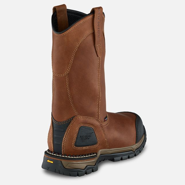 Red Wing Flexforce® 11-inch Vandtætte Pull-On Arbejdsstøvler Herre Brune | 3176-PYKVM