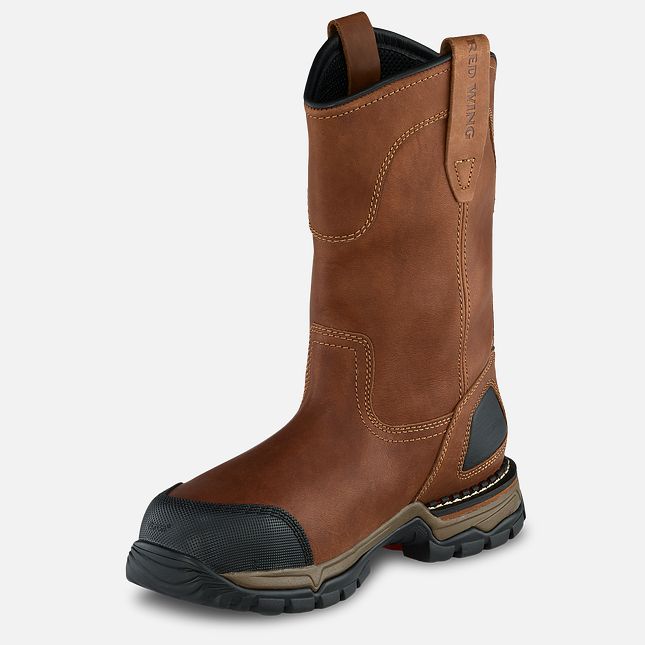 Red Wing Flexforce® 11-inch Vandtætte Pull-On Arbejdsstøvler Herre Brune | 3176-PYKVM