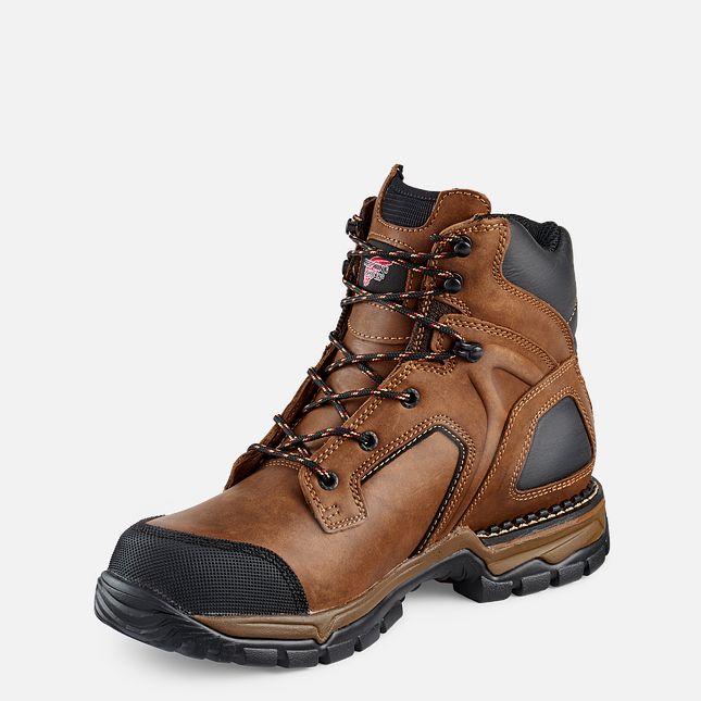 Red Wing Flexforce® 6-inch Vandtætte Sikkerhedssko Herre Brune | 3481-YDVOP