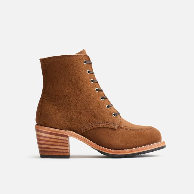 Red Wing Hæl in Clove Acampo Læder Heritage Støvler Dame Brune | 9064-PEOTK