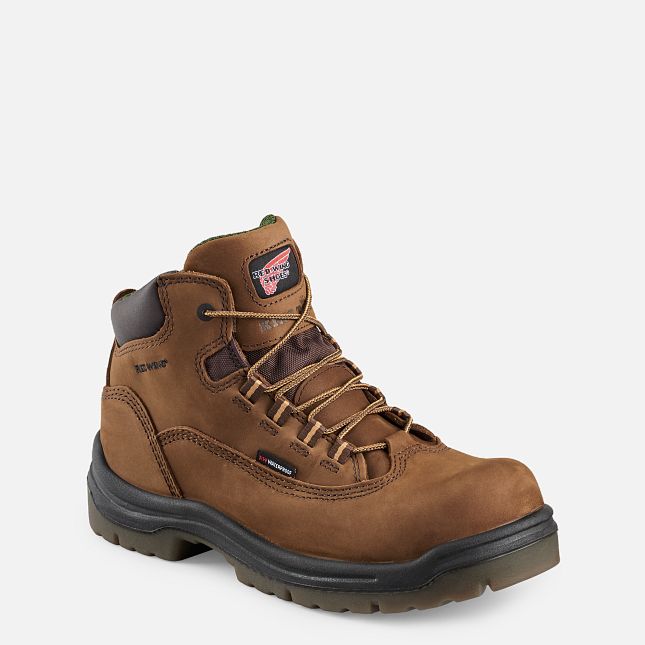 Red Wing King Tå® 5-inch Vandtætte Arbejdsstøvler Dame Brune | 3218-UNWIQ