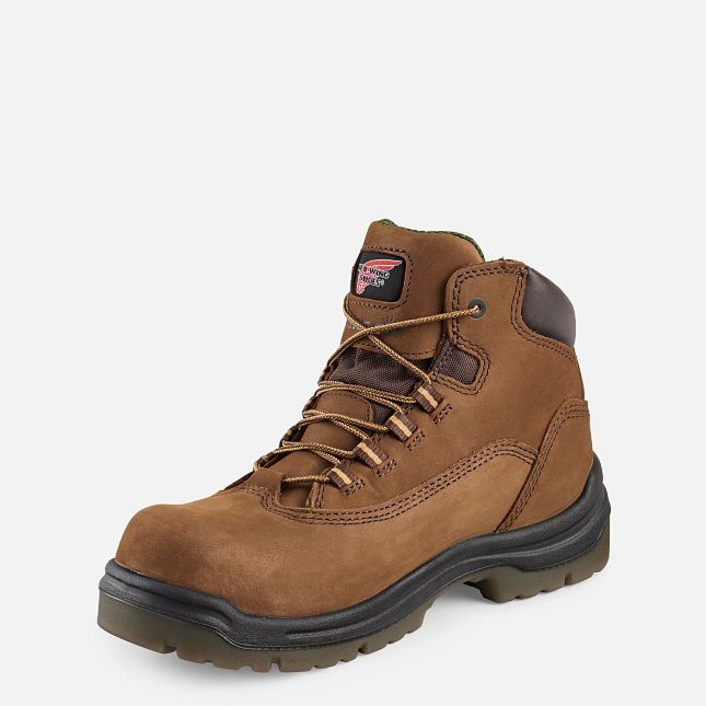 Red Wing King Tå® 5-inch Vandtætte Sikkerhedssko Dame Brune | 2589-AZVUQ