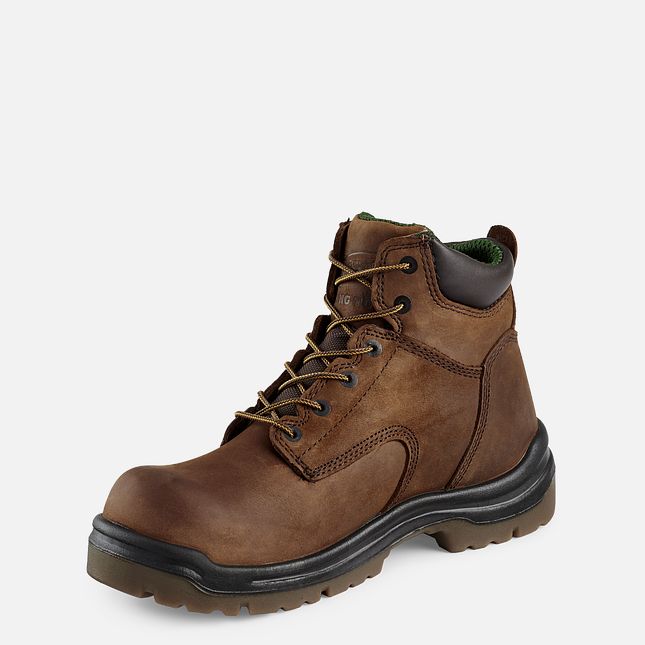 Red Wing King Tå® 6-inch Arbejdsstøvler Herre Brune | 4690-EHQTG