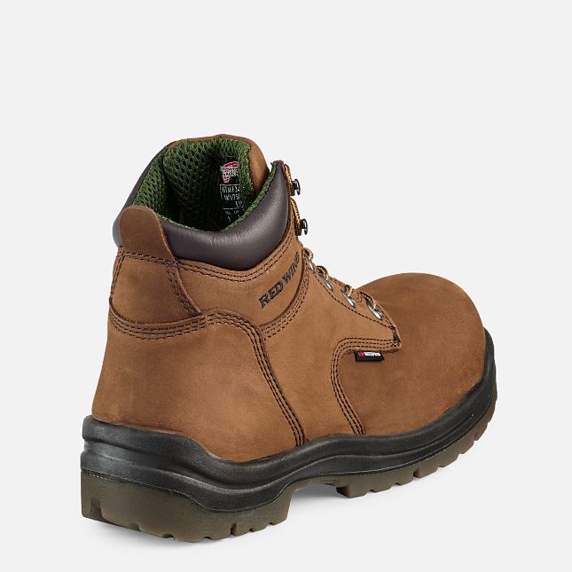 Red Wing King Tå® 6-inch Insulated, Vandtætte Arbejdsstøvler Herre Brune | 8403-BNUPG